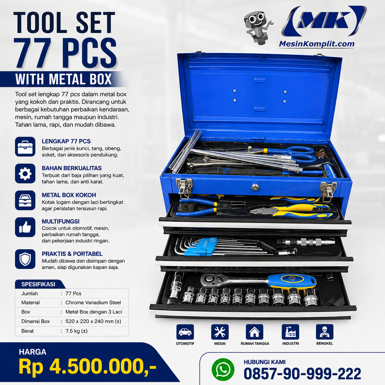 Tool Set Box Bengkel (TSK...